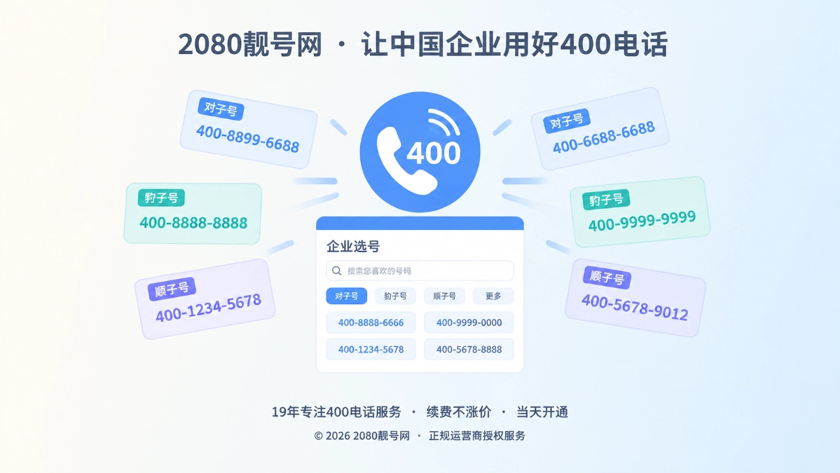 2080靓号网正式上线