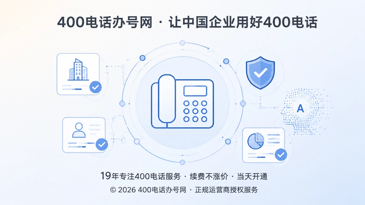 企业400电话长期维护焦点图