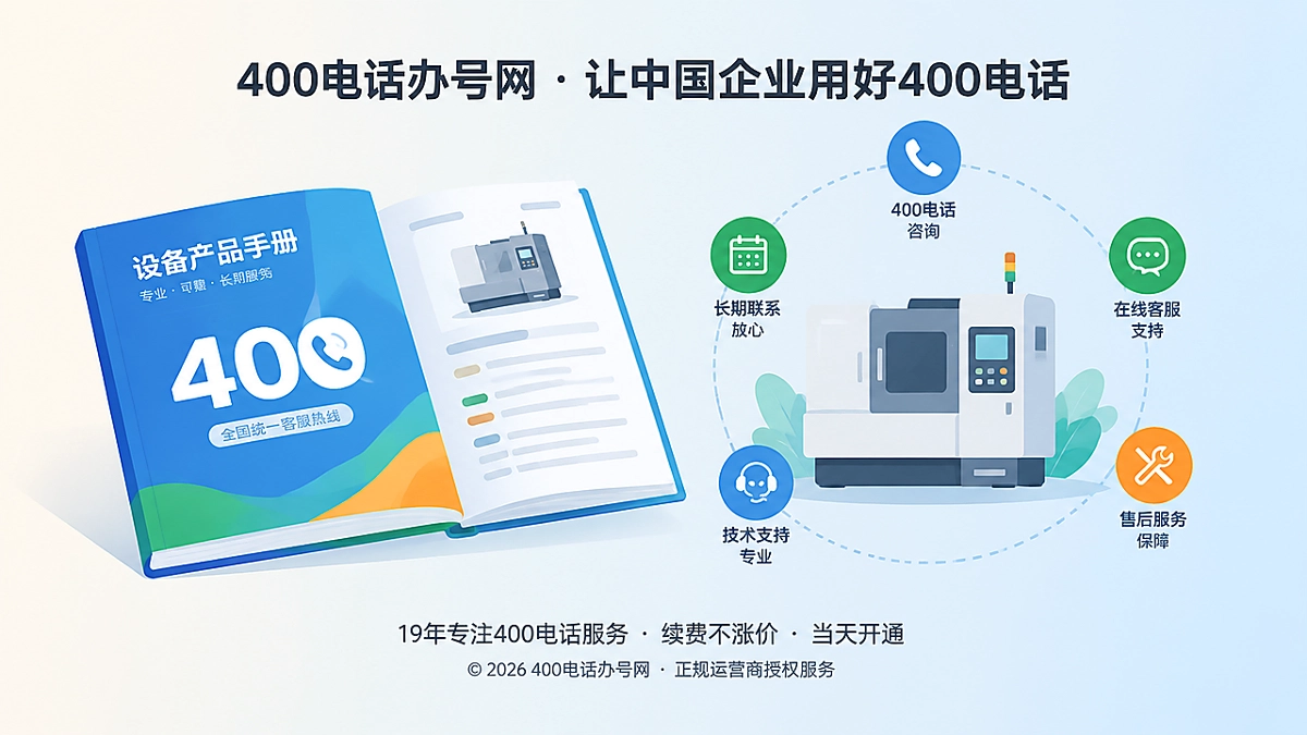 400电话作为设备企业长期服务入口