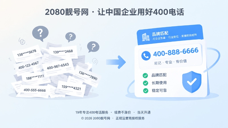 400电话选号品牌匹配对比图